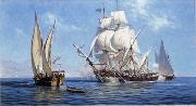 unknow artist Seascape, boats, ships and warships. 99 Spain oil painting artist